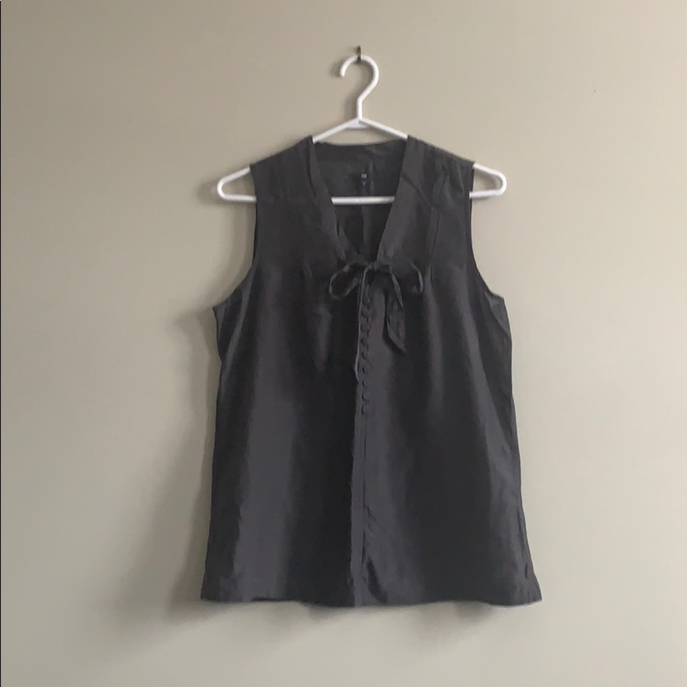 Cotton-Silk Sleeveless Blouse by Gap
